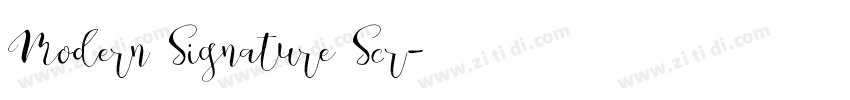 Modern Signature Scr字体转换